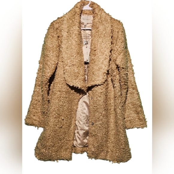 Anthropologie Jackets & Blazers - Moon River NWT Anthropologie Tan Teddy Coat - Small - Oversized PTP 22